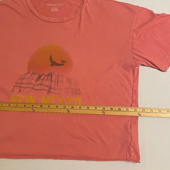 American Eagle Sz XL Cropped New Mexico Graphic T-Shirt - Picture 4 of 5